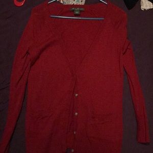 Red Eddie Bauer Cardigan
